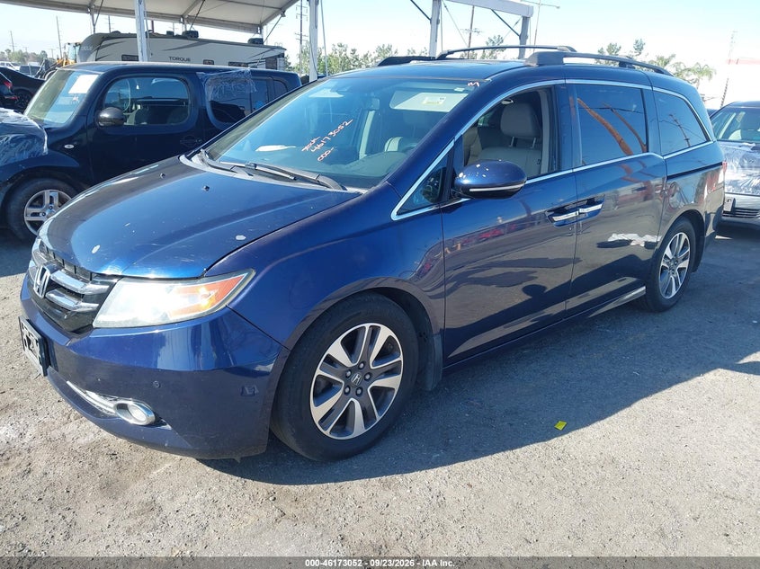 Vin: 5fnrl5h99eb001008, lot: 46672895, honda odyssey touring/touring elite 20142