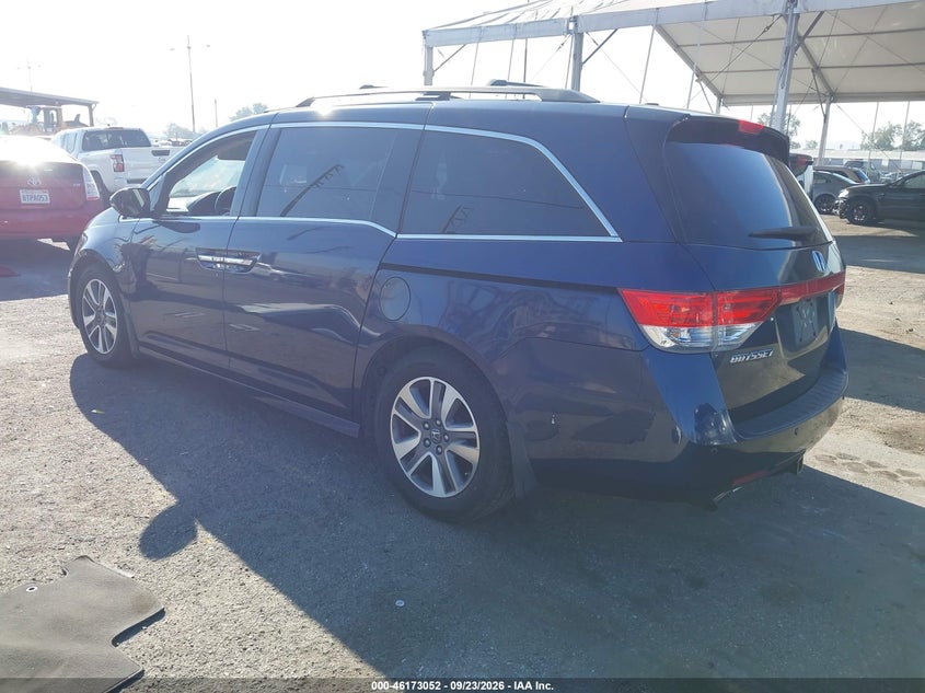 Vin: 5fnrl5h99eb001008, lot: 46672895, honda odyssey touring/touring elite 20143