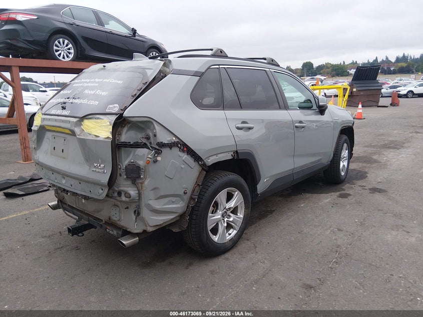 Vin: 2t3rwrfv7kw024940, lot: 46672912, toyota rav4 hybrid xle 20194