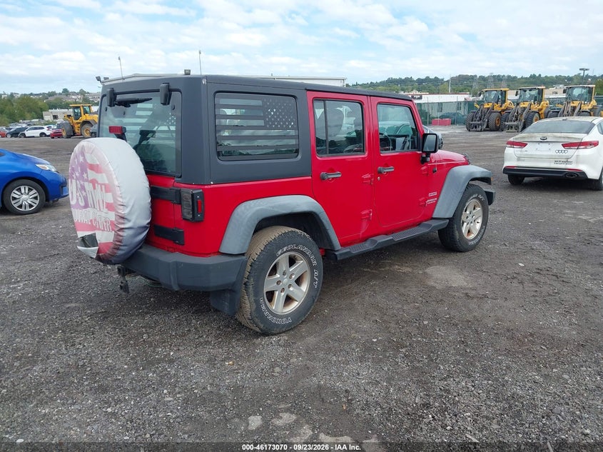 Vin: 1j4bz3h19bl602646, lot: 46672913, jeep wrangler unlimited sport rhd 20114