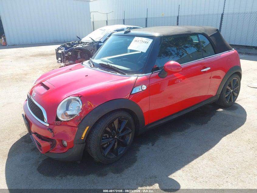 Vin: wmwzp3c57btx82890, lot: 46672948, mini cooper s 20112