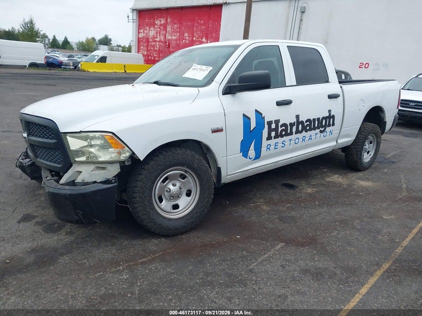 Vin: 1c6rr6st1ks675264, lot: 46672960, ram 1500 classic tradesman  4x2 6'4 box 20192