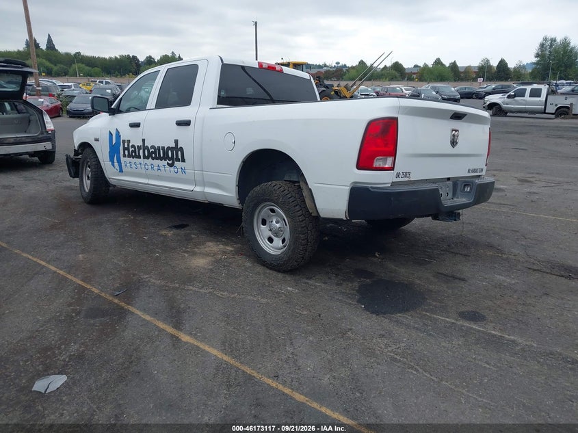 Vin: 1c6rr6st1ks675264, lot: 46672960, ram 1500 classic tradesman  4x2 6'4 box 20193
