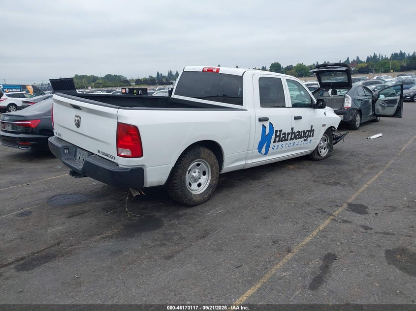 Vin: 1c6rr6st1ks675264, lot: 46672960, ram 1500 classic tradesman  4x2 6'4 box 20194