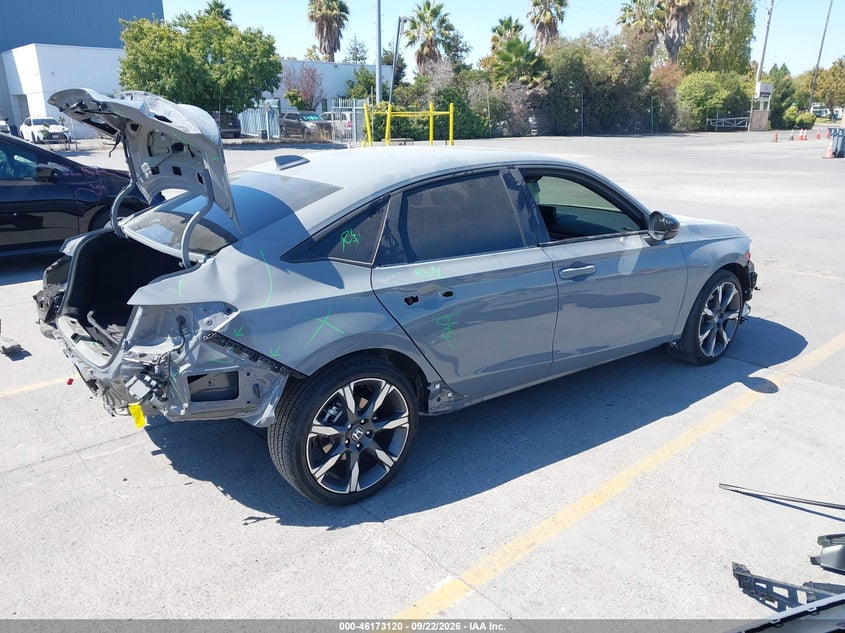 Vin: 2hgfe4f87th352641, lot: 46672963, honda civic hybrid sport/sport touring 20264