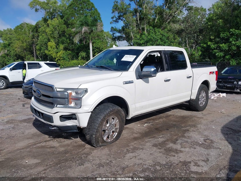 Vin: 1ftew1eg7jfc76755, lot: 46672994, ford f-150 platinum 20182