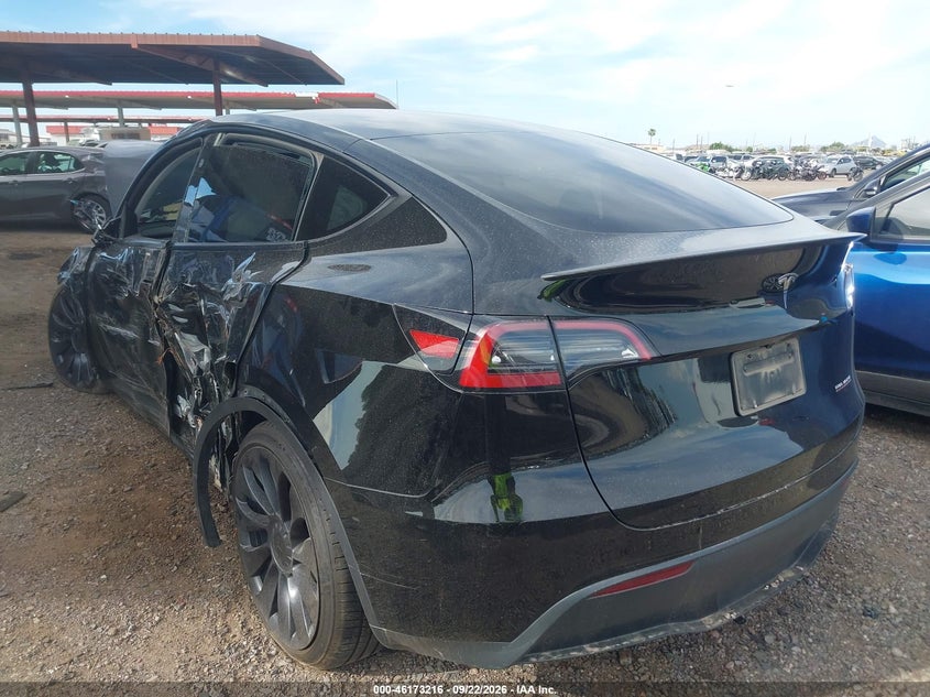 Vin: 7saygdef1sa348431, lot: 46673059, tesla model y performance dual motor all-wheel drive 20253