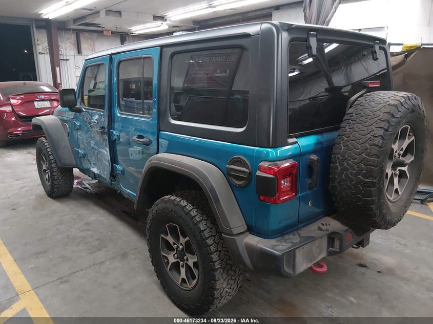 Vin: 1c4hjxfg1kw676728, lot: 46673077, jeep wrangler unlimited rubicon 4x4 20193