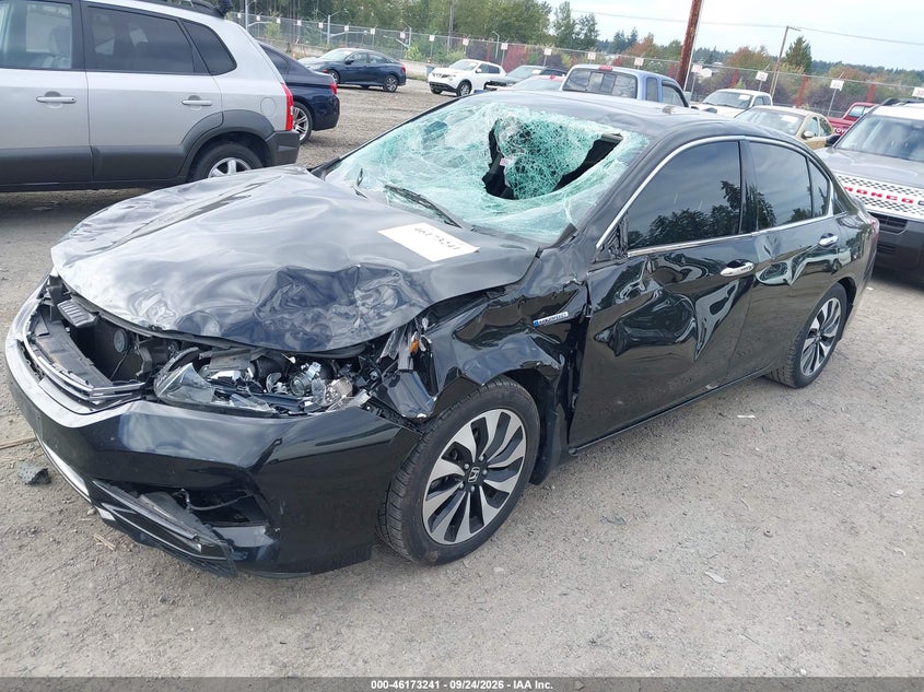 Vin: jhmcr6f58hc011152, lot: 46673084, honda accord hybrid ex-l 20172