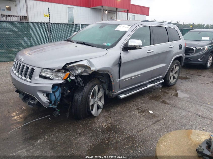 Vin: 1c4rjfcg7ec542301, lot: 46673101, jeep grand cherokee overland 20142