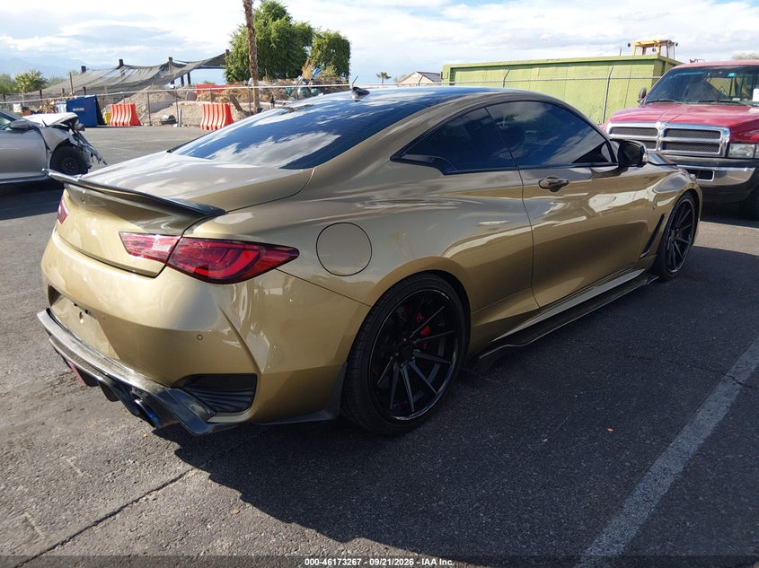 Vin: jn1fv7ekxjm530147, lot: 46673110, infiniti q60 3.0t red sport 400 20184