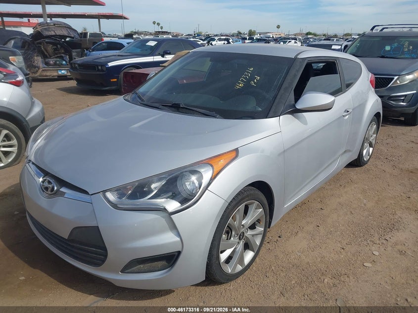 Vin: kmhtc6ad3gu286093, lot: 46673159, hyundai veloster 20162