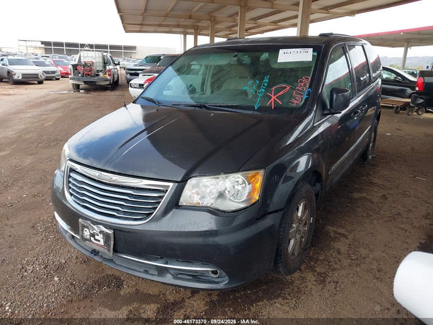 Vin: 2a4rr5dg6br687280, lot: 46673230, chrysler town & country touring 20112