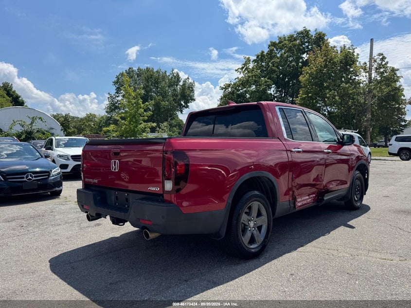 HONDA RIDGELINE 2022 VIN 5FPYK3F72NB028708