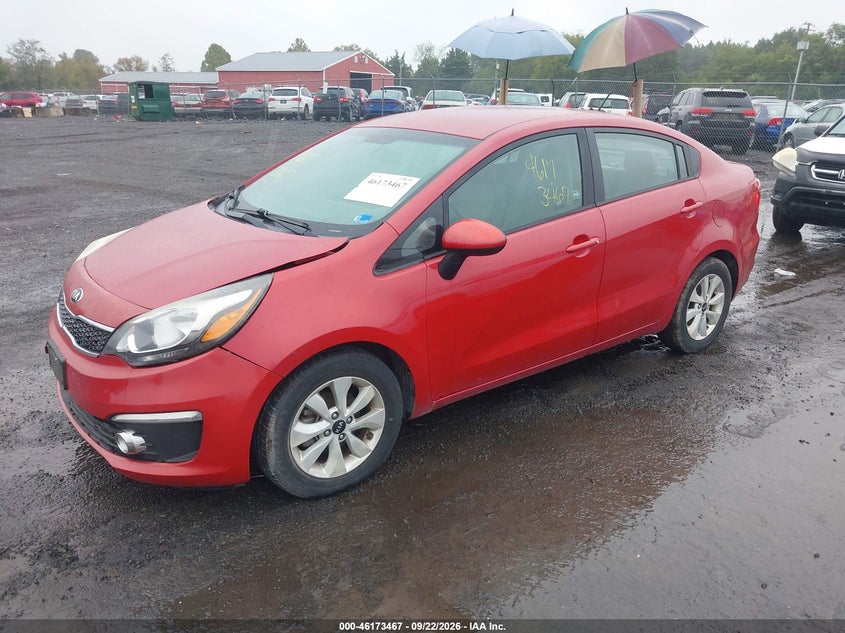 Vin: knadn4a39g6645883, lot: 46673327, kia rio ex 20162