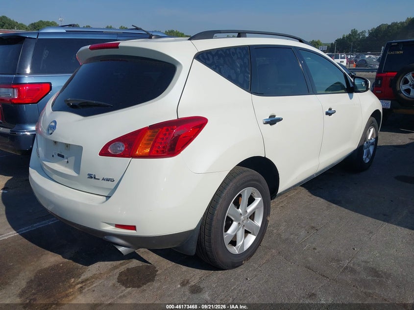 NISSAN MURANO 2009 VIN JN8AZ18W59W139712