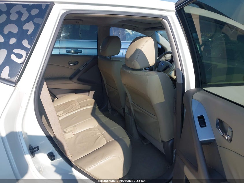 NISSAN MURANO 2009 VIN JN8AZ18W59W139712
