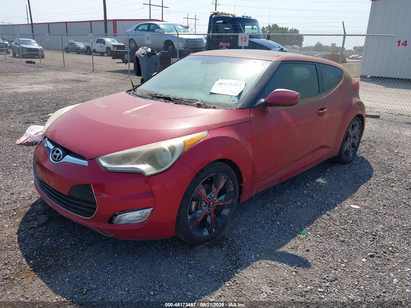 Vin: kmhtc6ad2gu279068, lot: 46673347, hyundai veloster 20162