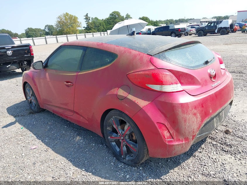 Vin: kmhtc6ad2gu279068, lot: 46673347, hyundai veloster 20163