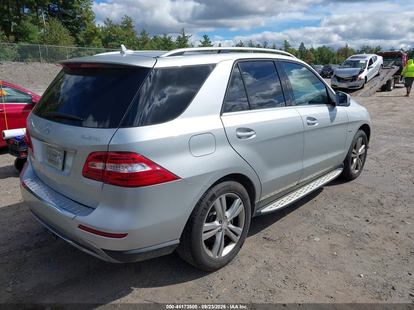 Vin: 4jgda2eb7ca006179, lot: 46673360, mercedes-benz ml 350 bluetec 4matic 20124