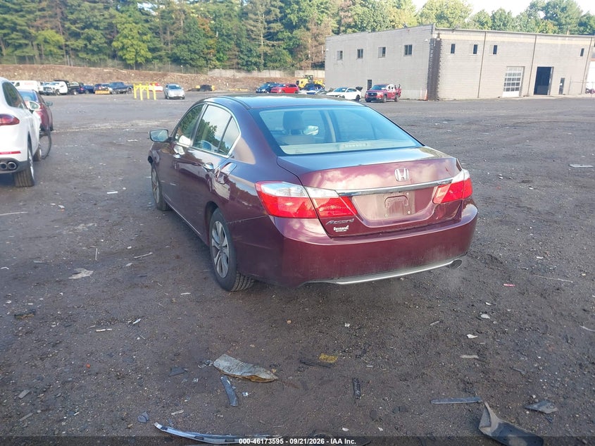 Vin: 1hgcr2f30fa215835, lot: 46673455, honda accord lx 20153
