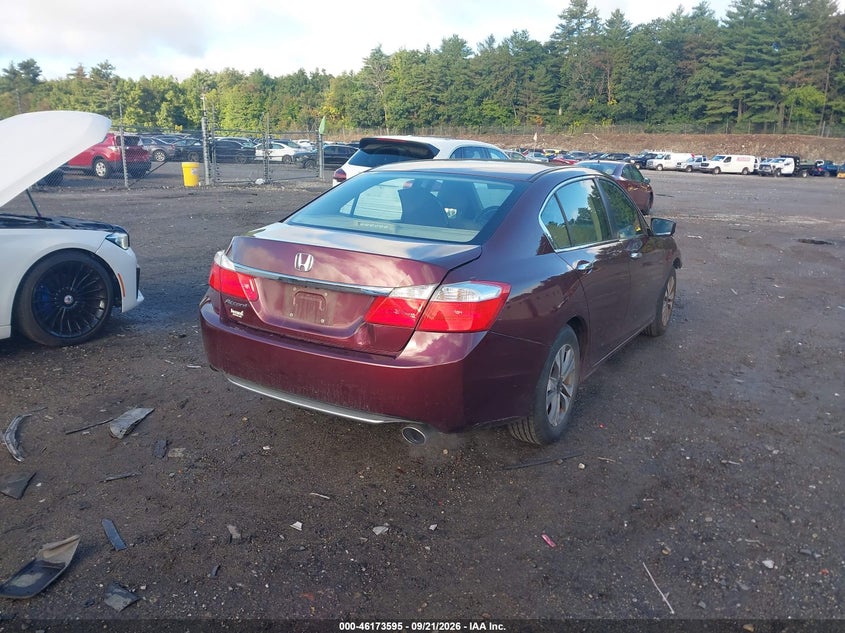Vin: 1hgcr2f30fa215835, lot: 46673455, honda accord lx 20154