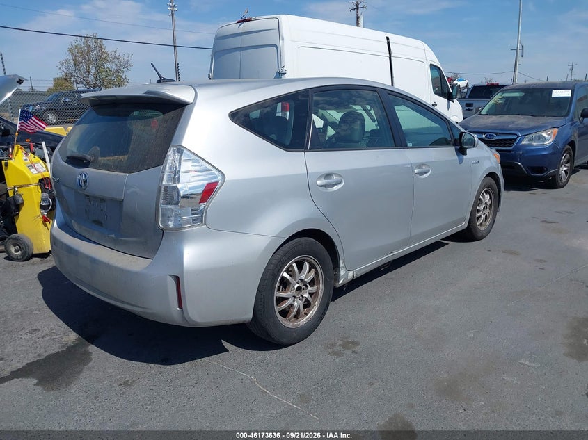Vin: jtdzn3eu8c3025978, lot: 46673496, toyota prius v three 20124