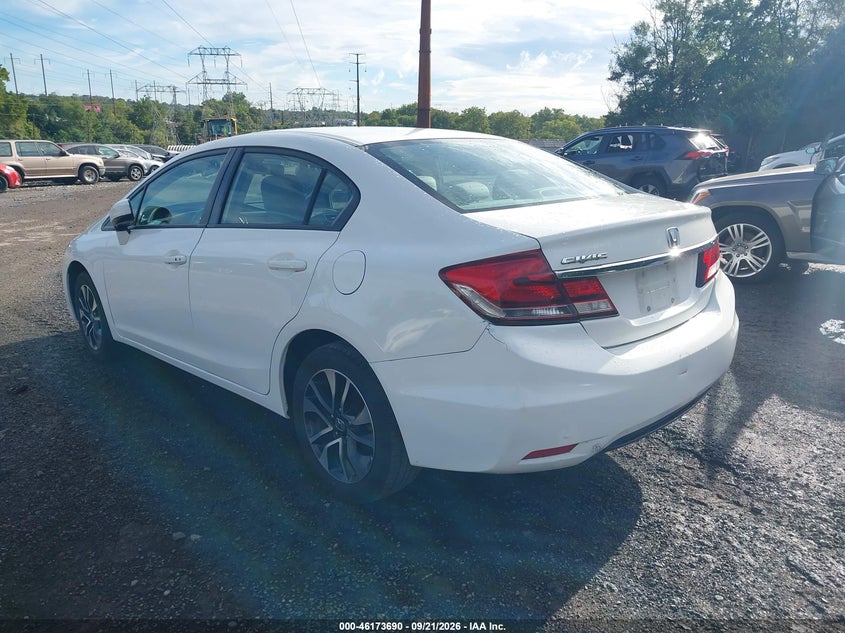 Vin: 2hgfb2f81fh514720, lot: 46673550, honda civic ex 20153