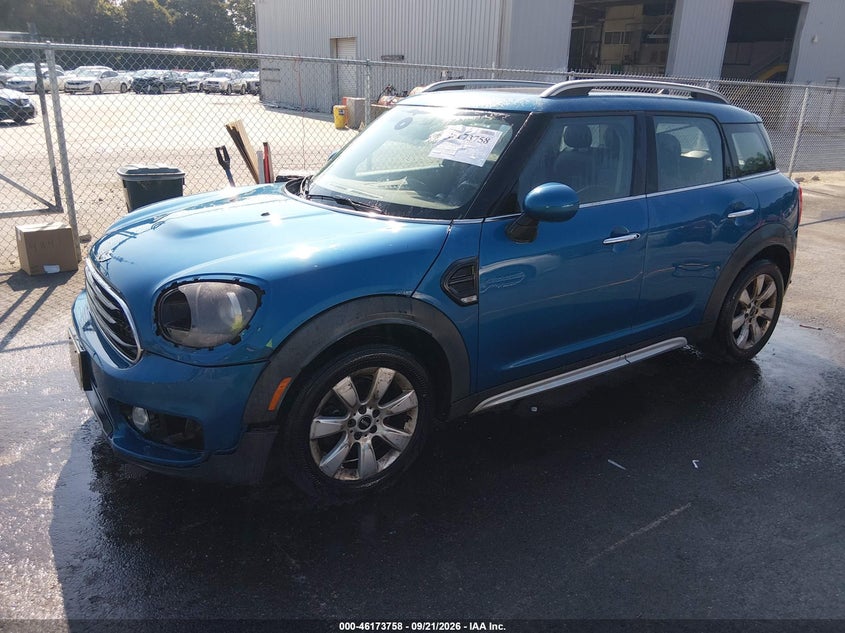 Vin: wmzys7c35j3e07276, lot: 46673618, mini countryman cooper 20182