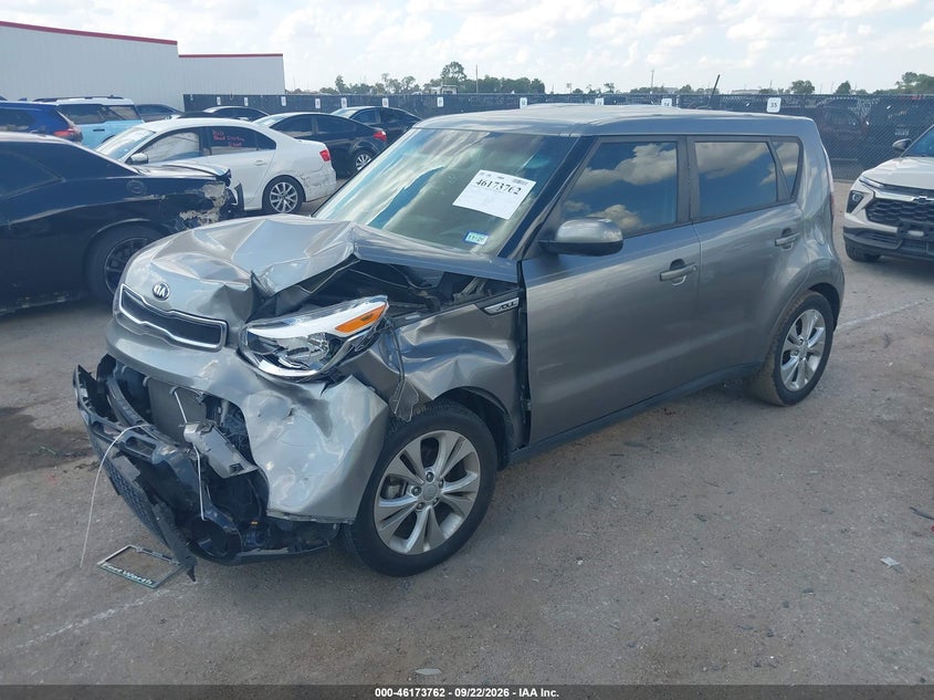 Vin: kndjp3a54g7394034, lot: 46673622, kia soul + 20162
