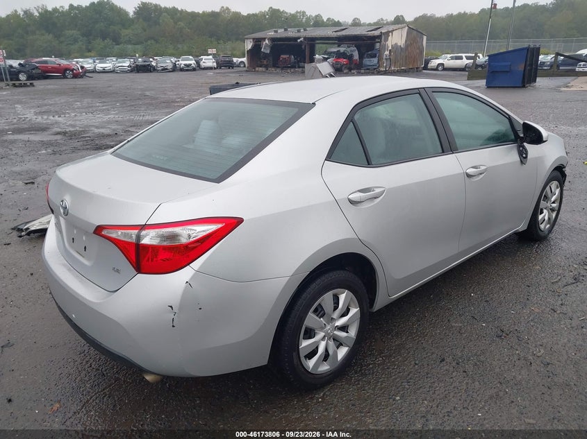 Vin: 2t1burhexfc243556, lot: 46673666, toyota corolla le 20154