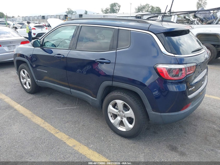 Vin: 3c4njdbb8jt185878, lot: 46673755, jeep compass latitude 4x4 20183