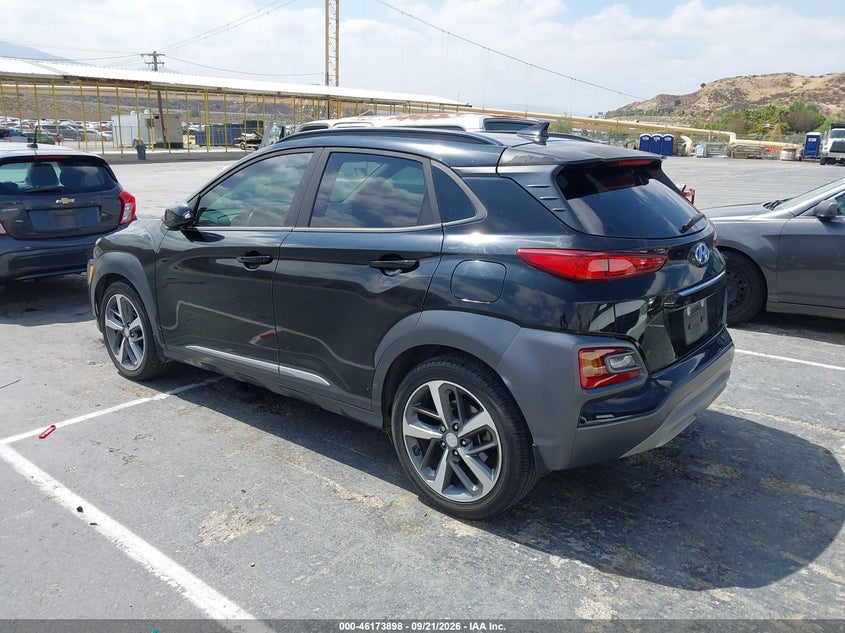 Vin: km8k53a55ku375279, lot: 46673758, hyundai kona ultimate 20193