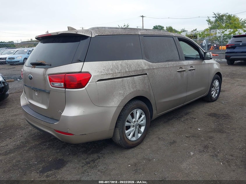 Vin: kndmb5c1xg6151867, lot: 46673778, kia sedona lx 20164