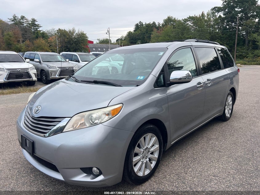 Vin: 5tddk3dc2ds049138, lot: 46673823, toyota sienna xle/limited 20132