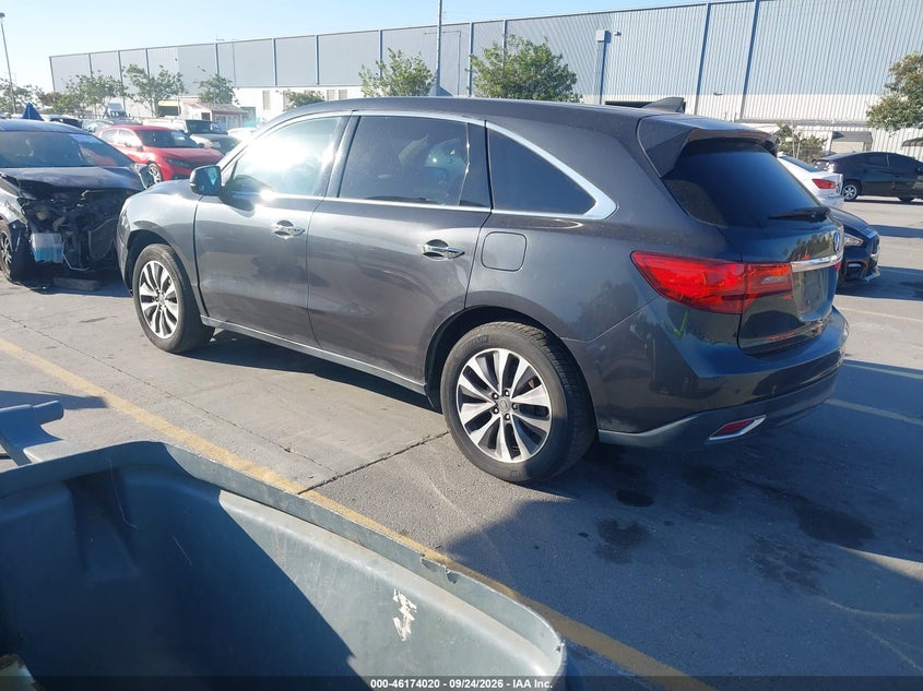 Vin: 5fryd3h44fb007865, lot: 46673880, acura mdx technology package 20153