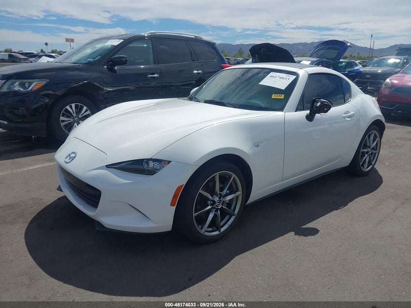 Vin: jm1ndam75n0507572, lot: 46673893, mazda mx-5 miata rf grand touring 20222