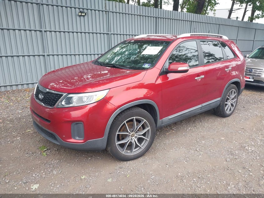 2014 Kia Sorento, Звичайний знос, IAAI, VIN 5XYKT4A77EG459711 — фото 2