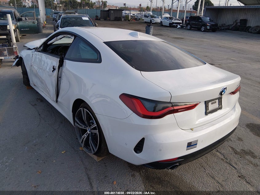 Vin: wba53ap03mcg42841, lot: 46673898, bmw 4 series 430i 20213