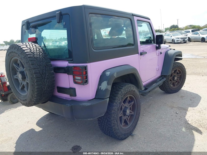 Vin: 1c4ajwag4cl130298, lot: 46673903, jeep wrangler sport 20124