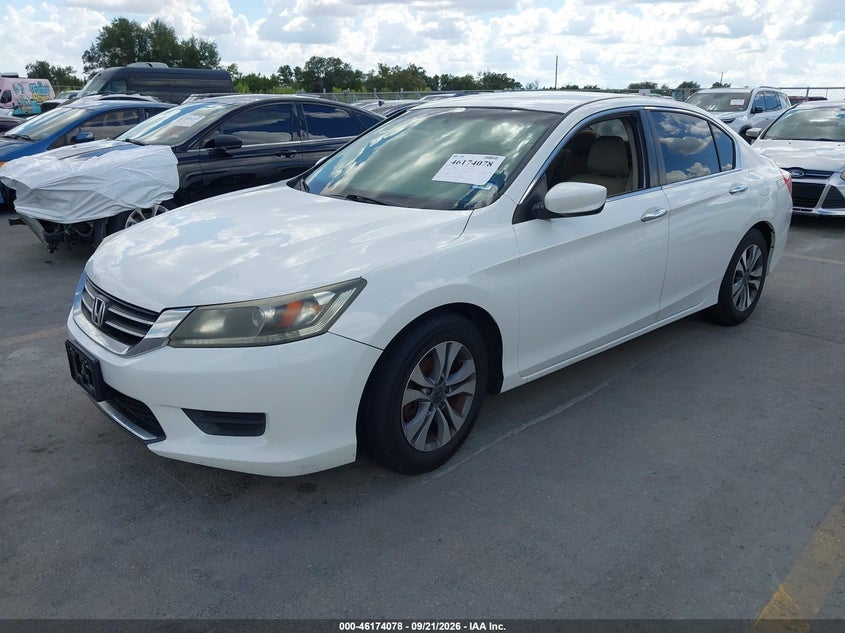 Vin: 1hgcr2f37fa090249, lot: 46673938, honda accord lx 20152