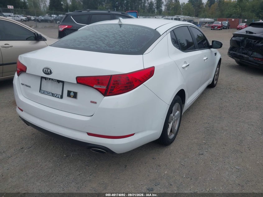 Vin: 5xxgm4a73dg159170, lot: 46673952, kia optima lx 20134