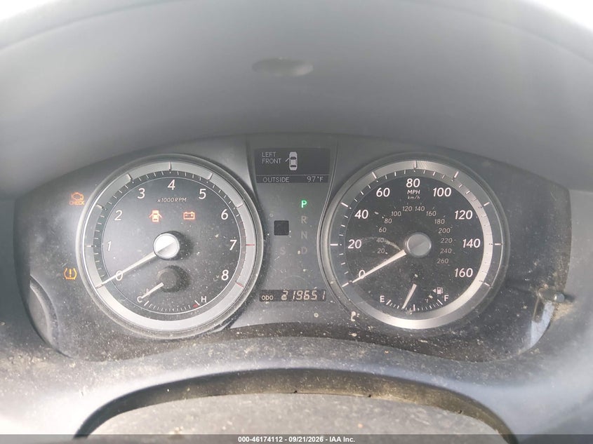 LEXUS ES 350 2009 VIN JTHBJ46G192314080
