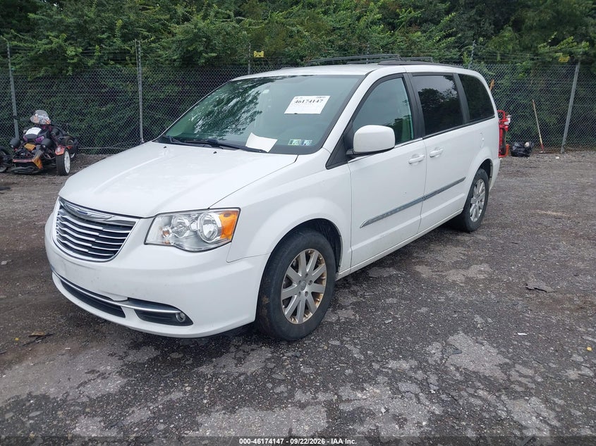 Vin: 2c4rc1bg4fr552243, lot: 46674007, chrysler town & country touring 20152
