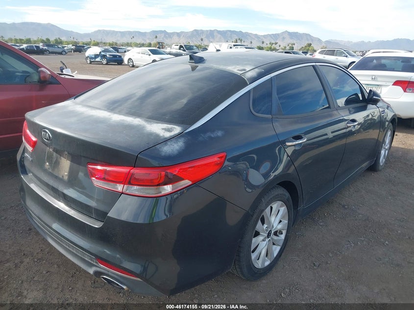 Vin: 5xxgt4l33gg060561, lot: 46674015, kia optima lx 20164