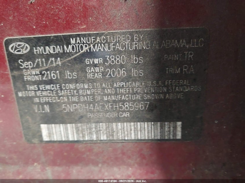2015 HYUNDAI ELANTRA SE · Фото 9