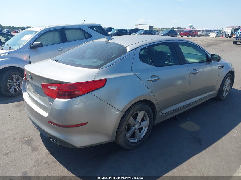 Vin: 5xxgm4a79eg291271, lot: 46674028, kia optima lx 20144