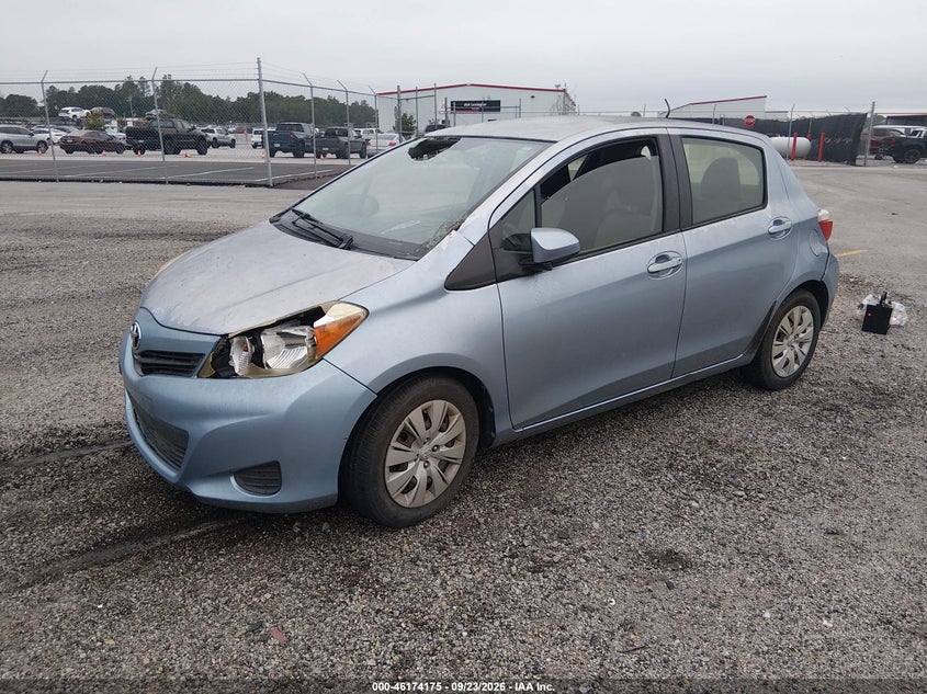 Vin: jtdktud32cd517776, lot: 46674035, toyota yaris le 20122