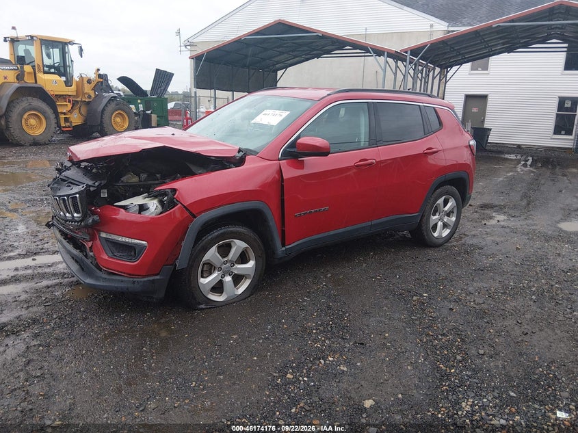2019 Jeep Compass, Удар спереду, IAAI, VIN 3C4NJDBB0KT599884 — фото 2