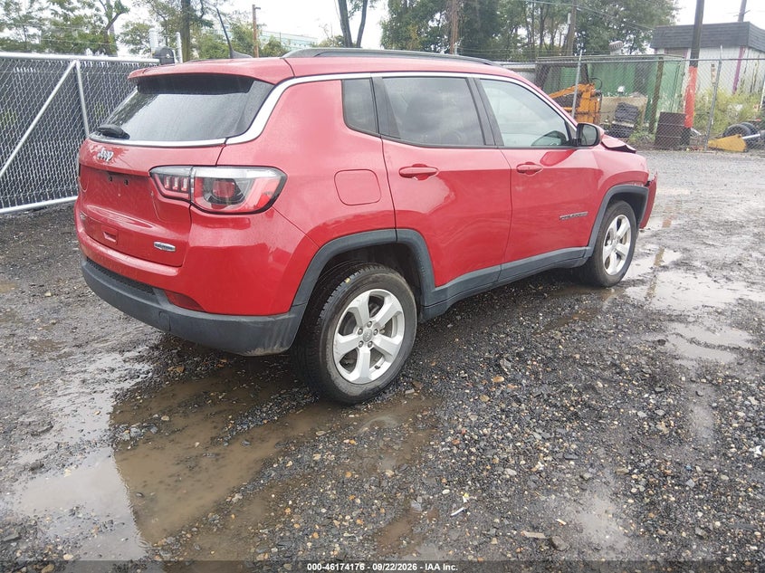 Vin: 3c4njdbb0kt599884, lot: 46674036, jeep compass latitude 4x4 20194